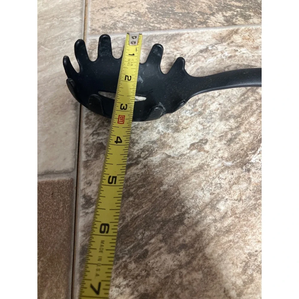 Betty Crocker Black Nylon Pasta Server Spaghetti Fork Ergonomic Handle 12 Inch